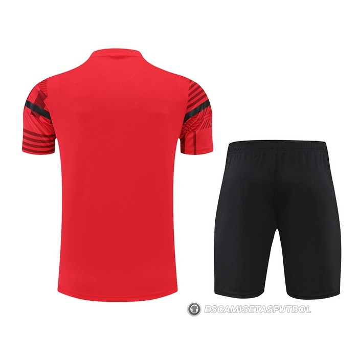 Chandal del AC Milan Manga Corta 22-23 Rojo - Pantalon Corto